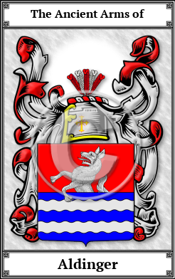 Aldinger Family Crest Download (JPG) Book Plated - 600 DPI