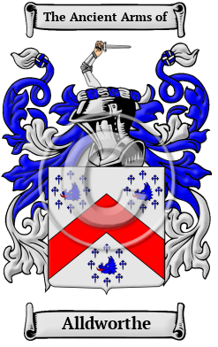 Alldworthe Family Crest/Coat of Arms