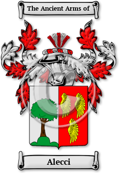 Alecci Family Crest Download (jpg) Legacy Series - 150 DPI