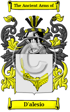 D'alesio Family Crest/Coat of Arms