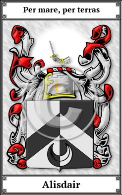 Alisdair Family Crest Download (JPG)  Book Plated - 150 DPI