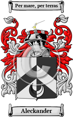 Aleckander Family Crest/Coat of Arms