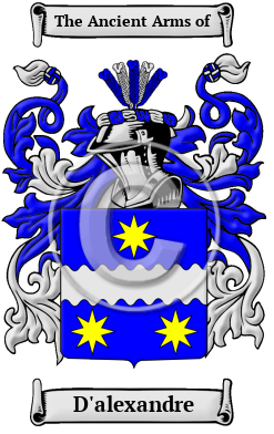 D'alexandre Family Crest/Coat of Arms