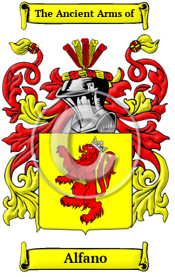 Alfano Family Crest/Coat of Arms
