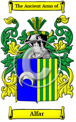 Alfar Family Crest/Coat of Arms