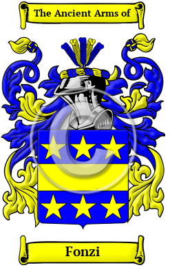 Fonzi Family Crest/Coat of Arms