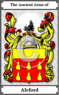 Aleford Family Crest Download (JPG)  Book Plated - 150 DPI