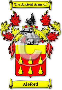 Aleford Family Crest Download (jpg) Legacy Series - 150 DPI