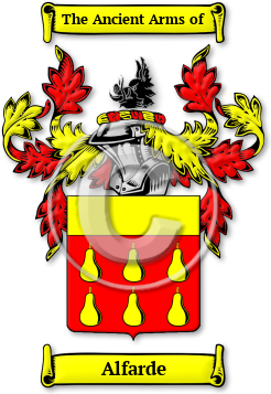 Alfarde Family Crest Download (jpg) Legacy Series - 150 DPI