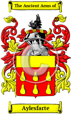 Aylesfarte Family Crest/Coat of Arms