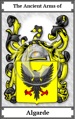 Algarde Family Crest Download (JPG)  Book Plated - 150 DPI