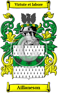 Aillaneson Family Crest/Coat of Arms