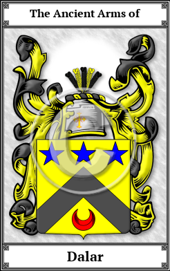 Dalar Family Crest Download (JPG)  Book Plated - 150 DPI