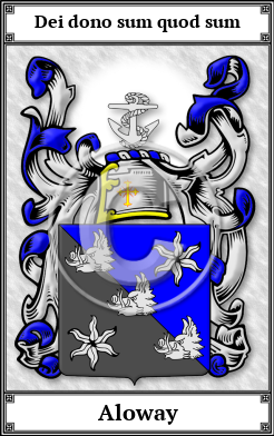 Aloway Family Crest Download (JPG)  Book Plated - 150 DPI