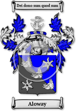 Aloway Family Crest Download (jpg) Legacy Series - 150 DPI