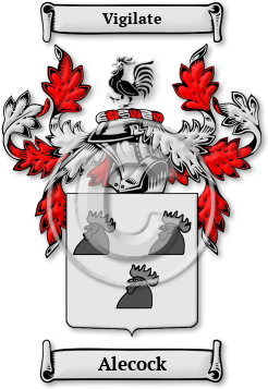 Alecock Family Crest Download (JPG) Legacy Series - 300 DPI