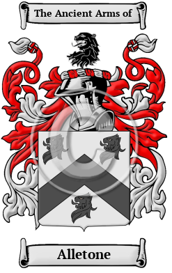 Alletone Family Crest/Coat of Arms