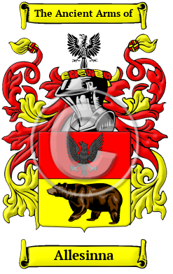 Allesinna Family Crest/Coat of Arms