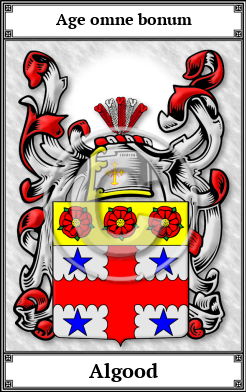 Algood Family Crest Download (JPG)  Book Plated - 150 DPI
