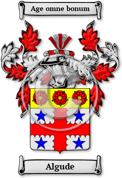 Algude Family Crest Download (JPG) Legacy Series - 600 DPI