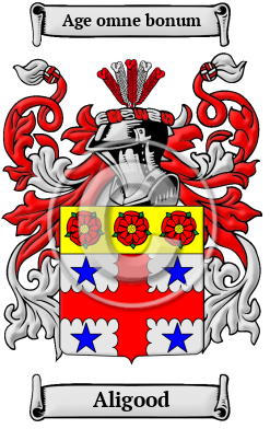 Aligood Family Crest/Coat of Arms