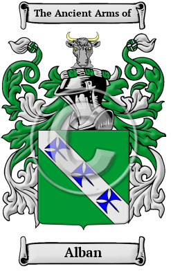 Alban Family Crest/Coat of Arms