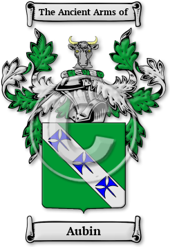Aubin Family Crest Download (jpg) Legacy Series - 150 DPI