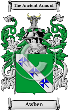 Awben Family Crest/Coat of Arms