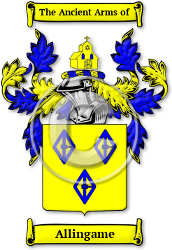 Allingame Family Crest Download (jpg) Legacy Series - 150 DPI
