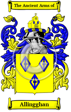 Allingghan Family Crest/Coat of Arms