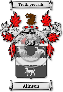 Alinson Family Crest Download (jpg) Legacy Series - 150 DPI