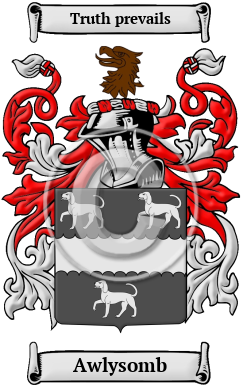 Awlysomb Family Crest/Coat of Arms