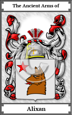 Alixan Family Crest Download (JPG)  Book Plated - 150 DPI