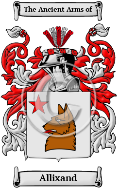 Allixand Family Crest/Coat of Arms