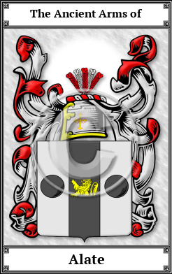 Alate Family Crest Download (JPG)  Book Plated - 150 DPI