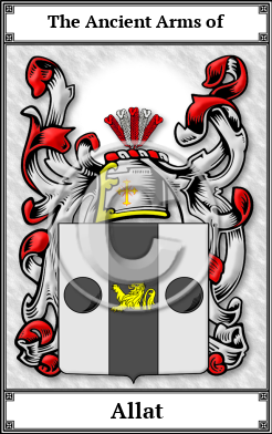 Allat Family Crest Download (JPG)  Book Plated - 150 DPI