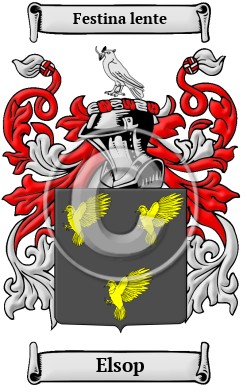 Elsop Family Crest/Coat of Arms