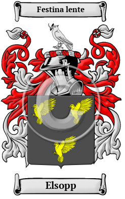 Elsopp Family Crest/Coat of Arms