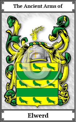 Elwerd Family Crest Download (JPG)  Book Plated - 150 DPI
