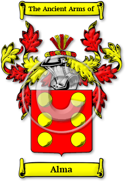 Alma Family Crest Download (jpg) Legacy Series - 150 DPI