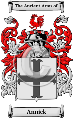 Annick Family Crest/Coat of Arms