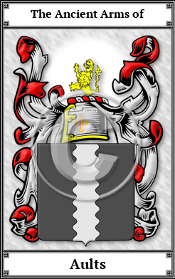 Aults Family Crest Download (JPG)  Book Plated - 150 DPI