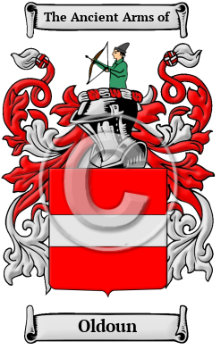Oldoun Family Crest/Coat of Arms