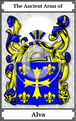 Alva Family Crest Download (JPG) Book Plated - 600 DPI