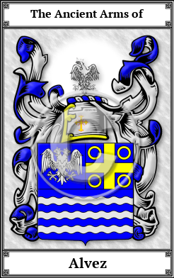 Alvez Family Crest Download (JPG)  Book Plated - 150 DPI
