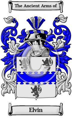 Elvin Family Crest/Coat of Arms