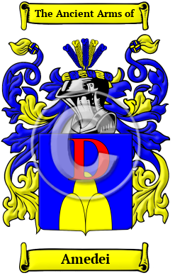 Amedei Family Crest/Coat of Arms