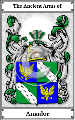 Amador Family Crest Download (JPG)  Book Plated - 150 DPI