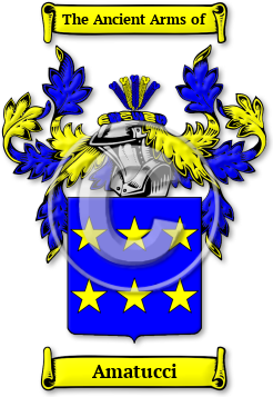 Amatucci Family Crest Download (jpg) Legacy Series - 150 DPI