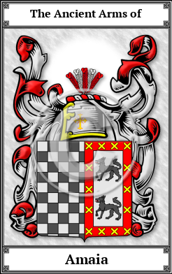 Amaia Family Crest Download (JPG) Book Plated - 600 DPI